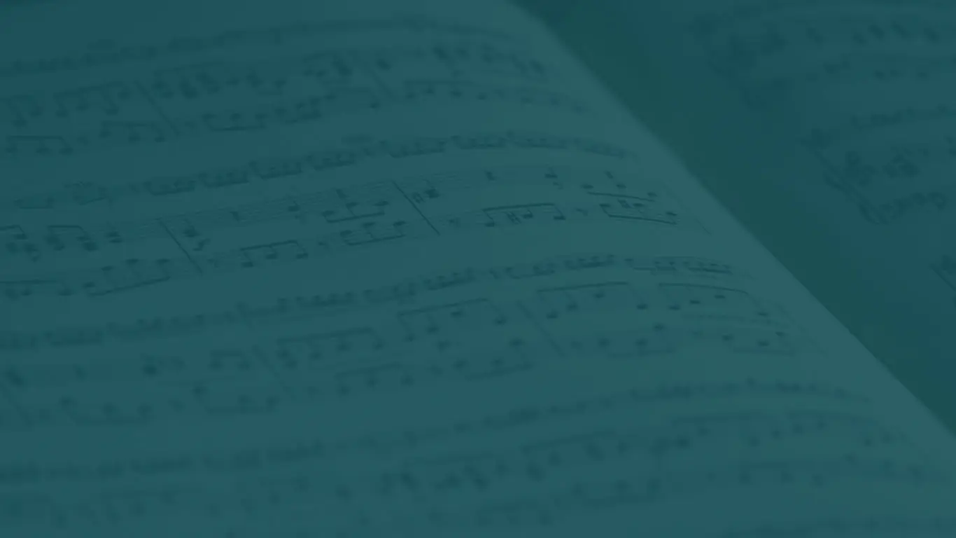 Partitura aberta mostrando fórmula de compasso
